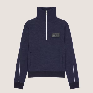 Zipped sweatshirt in wool with Givenchy Paris patch | Fragment Clothing - View 2