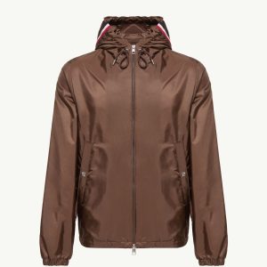 Grimpeurs Hooded Windbreaker - Brown | Fragment Clothing