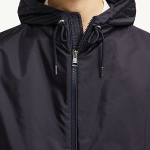 Grimpeurs Hooded Windbreaker Men Navy Blue Moncler 6 | Fragment Clothing