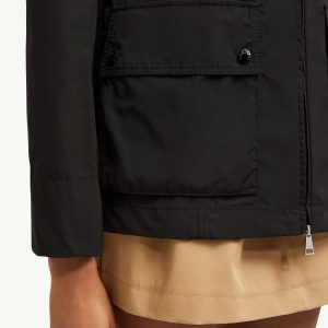 Leandro Hooded Parka Women Black Moncler 5 | Fragment Clothing