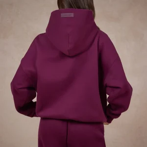 Basics Hoodie Dark Plum | Fragment Clothing - View 2