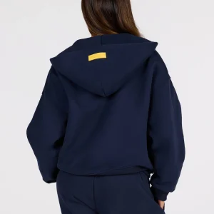 Basics ZIP Hoodie Amber/Navy | Fragment Clothing - View 2