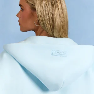 Basics ZIP Hoodie Light Blue | Fragment Clothing - View 2