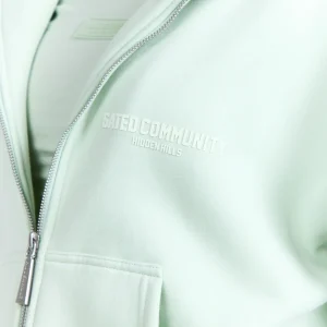Basics ZIP Hoodie Mint | Fragment Clothing - View 2