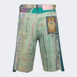 Better With Age Isaac Kantha Hand Quilted Shorts | Fragment Clothing - View 2