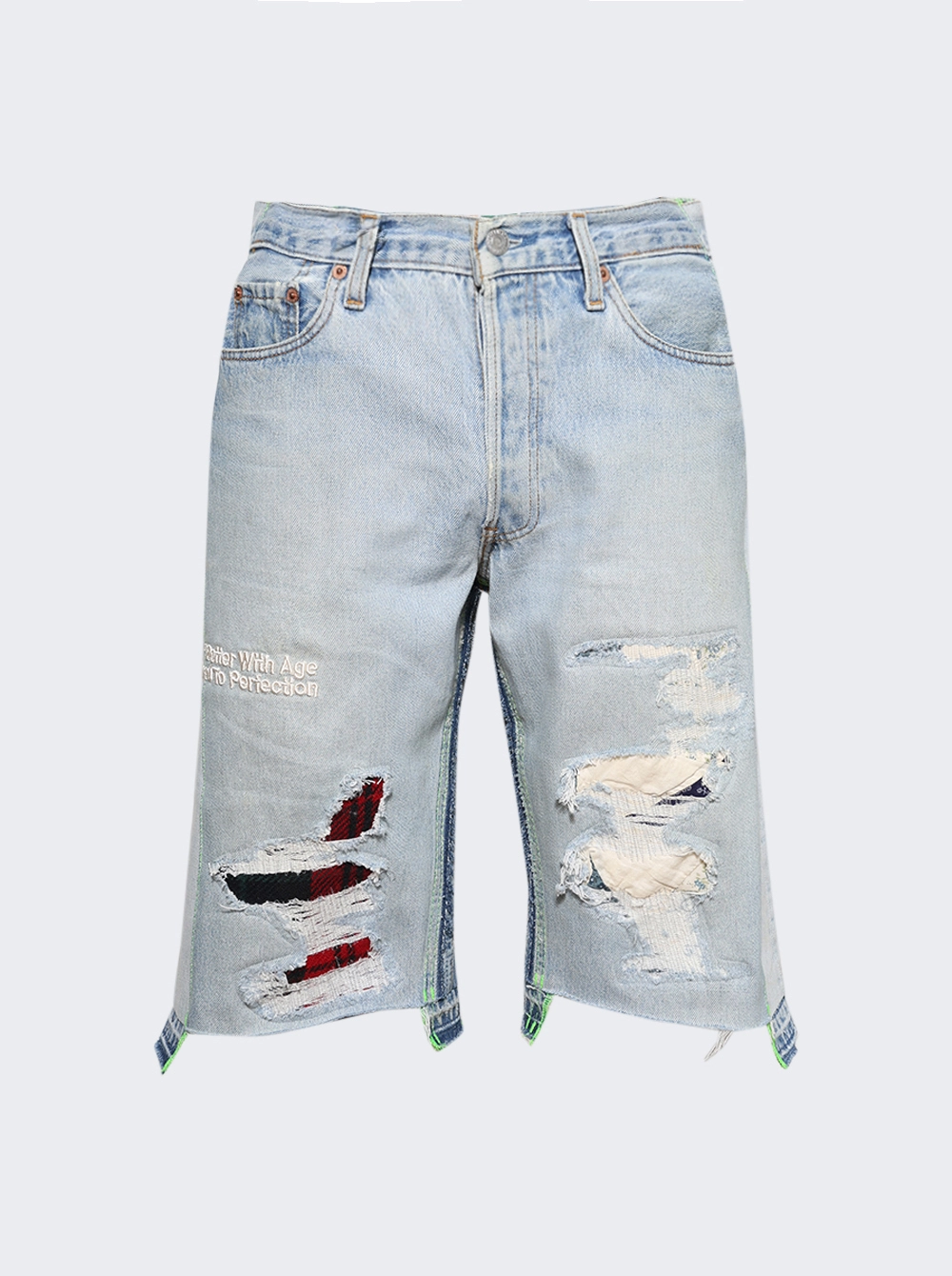 Better With Age Monroe Triple-wide Denim Repair Shorts Indigo Better With Age Monroe Triple-wide Denim Repair Shorts Indigo | Fragment Clothing