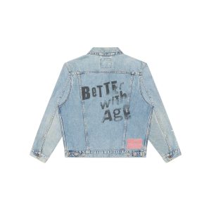 Bwa Blanche Denim Trucker Jacket | Fragment Clothing - View 2