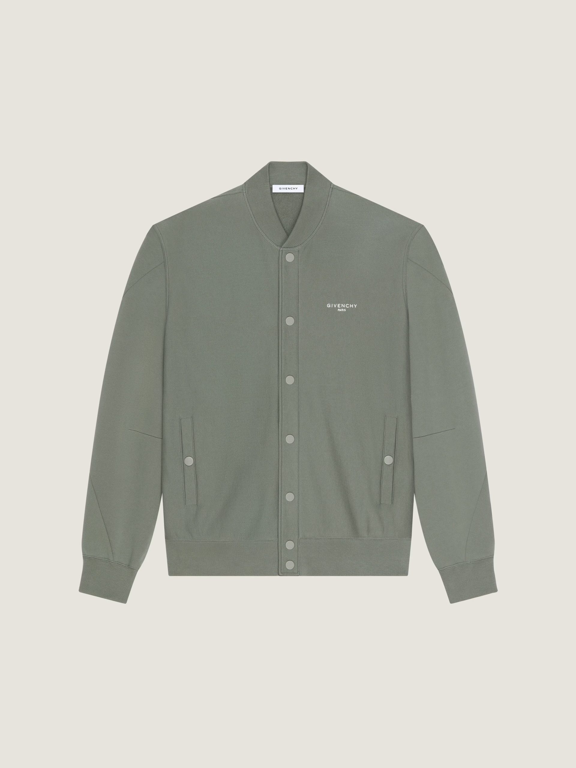 Couture Seam cardigan in fleece embroidered Givenchy Paris (1) AUTO-DRAFT | Fragment Clothing