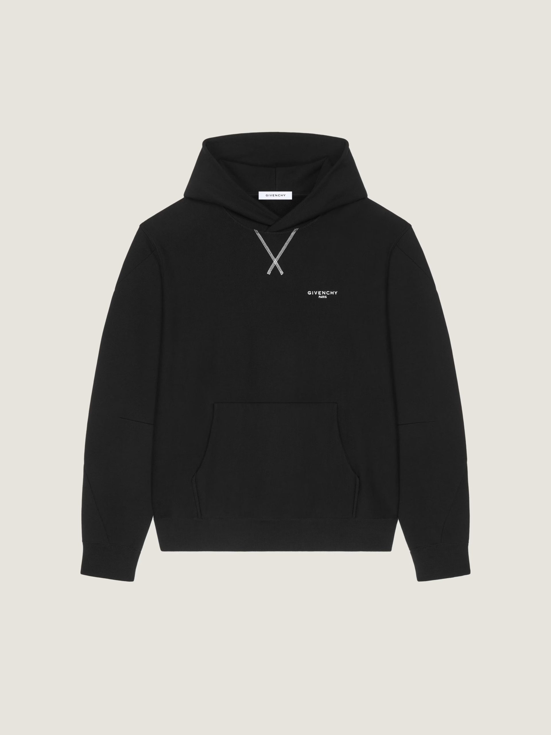 Couture Seam hoodie in fleece embroidered Givenchy Paris (3) AUTO-DRAFT | Fragment Clothing