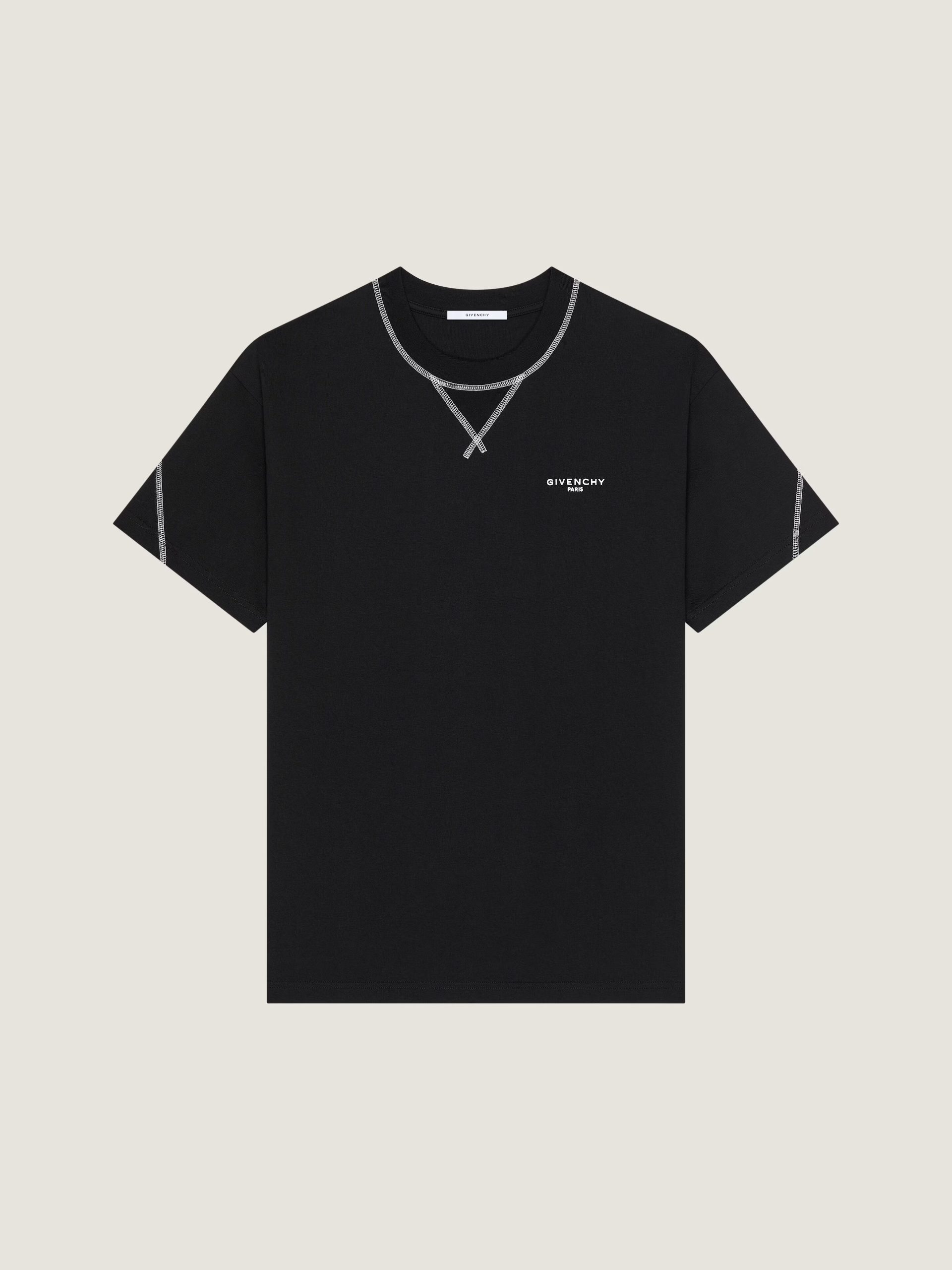 Couture Seam t-shirt in cotton with Givenchy embroidery (1) AUTO-DRAFT | Fragment Clothing