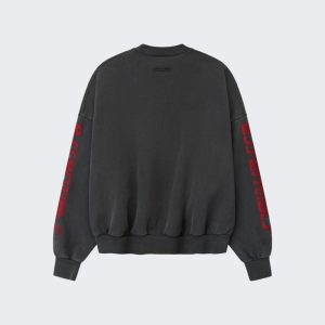 Cropped Relaxed Sweatshirt Iron Grey (1) | Fragment Clothing