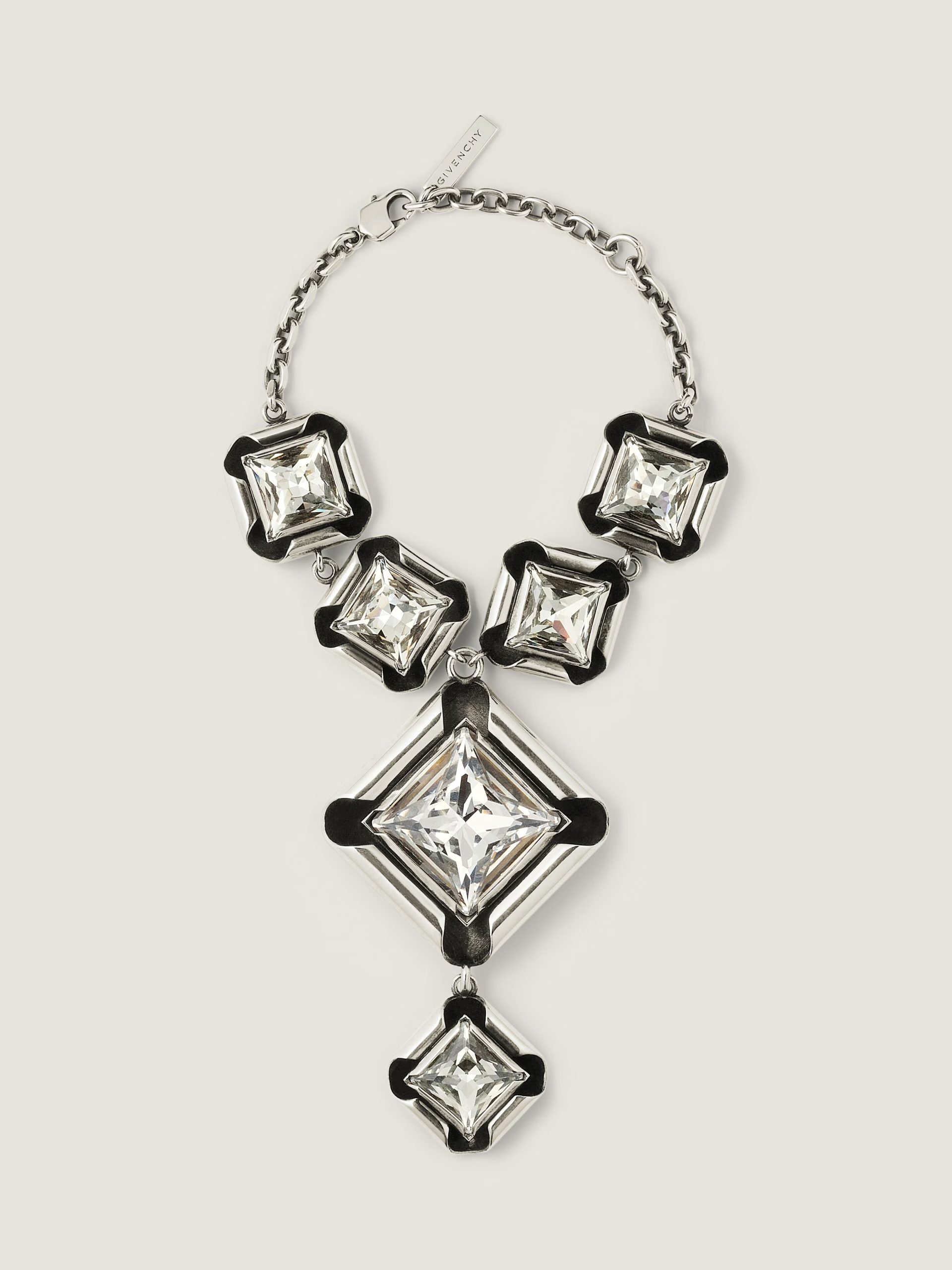 Deconstructed Crystals bracelet in metal and crystals (1) AUTO-DRAFT | Fragment Clothing