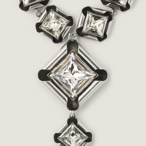 Deconstructed Crystals Bracelet In Metal And Crystals (2) | Fragment Clothing