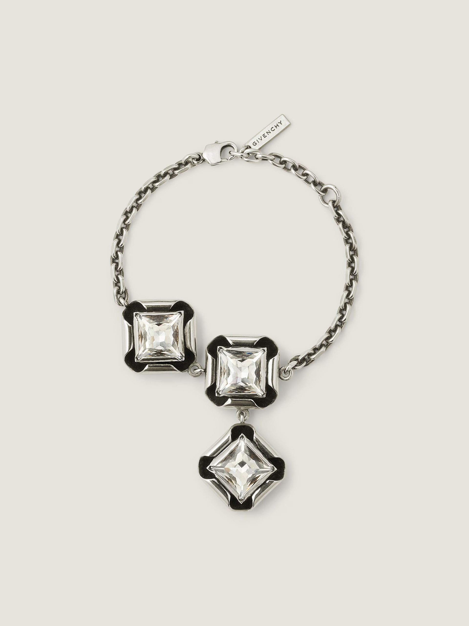 Deconstructed Crystals bracelet in metal and crystals (4) AUTO-DRAFT | Fragment Clothing