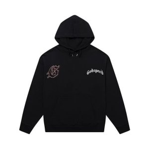 GODSPEED Dual Skull Graphic Hoodie – Black | Fragment Clothing - View 2