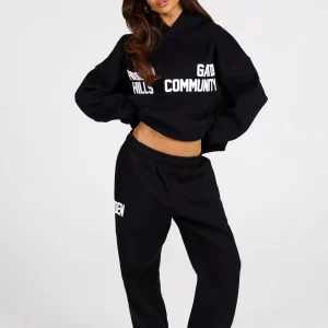 Gated Community Hoodie Black | Fragment Clothing - View 2