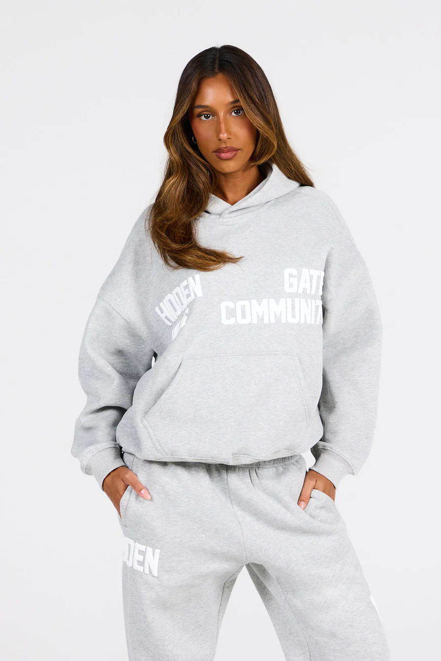 Gated Community Hoodie Medium Grey Gated Community Hoodie Medium Grey | Fragment Clothing