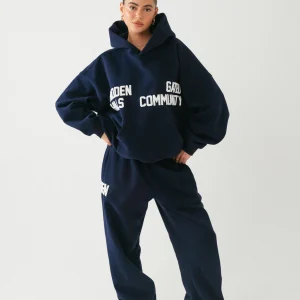 Gated Community Hoodie Navy | Fragment Clothing - View 2