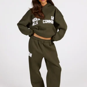 Gated Community Hoodie Olive | Fragment Clothing - View 2