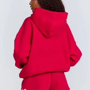 Gated Community Hoodie Raspberry Red | Fragment Clothing - View 2