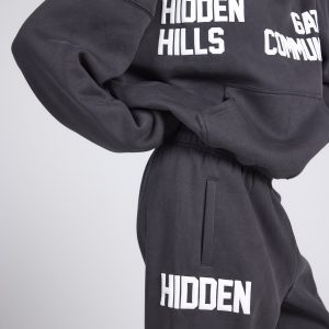Gated Community Straight Leg Sweatpants Dark Gray | Fragment Clothing - View 2