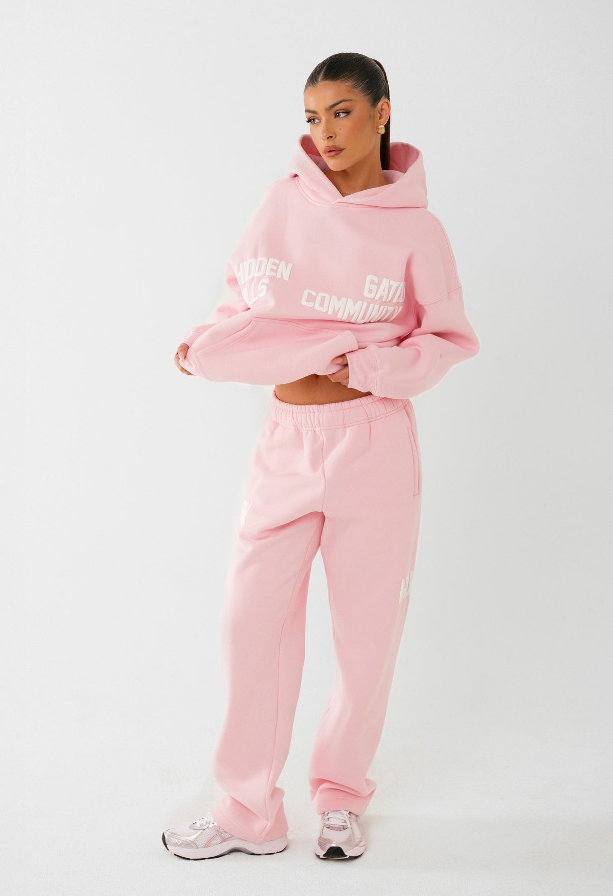 Gated Community Straight Leg Tracksuit Light Pink (3) Gated Community Straight Leg Tracksuit Light Pink | Fragment Clothing