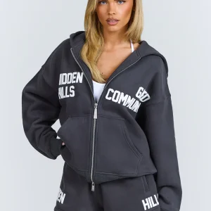 Gated Community ZIP Hoodie Dark Grey | Fragment Clothing