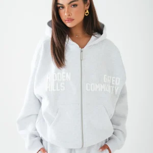 Gated Community ZIP Hoodie Light Grey | Fragment Clothing
