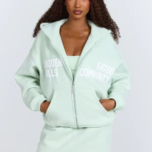 Gated Community ZIP Hoodie Mint | Fragment Clothing