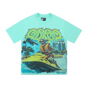 Godspeed Jet Ski Skeleton T-Shirt – Mint Green | Fragment Clothing
