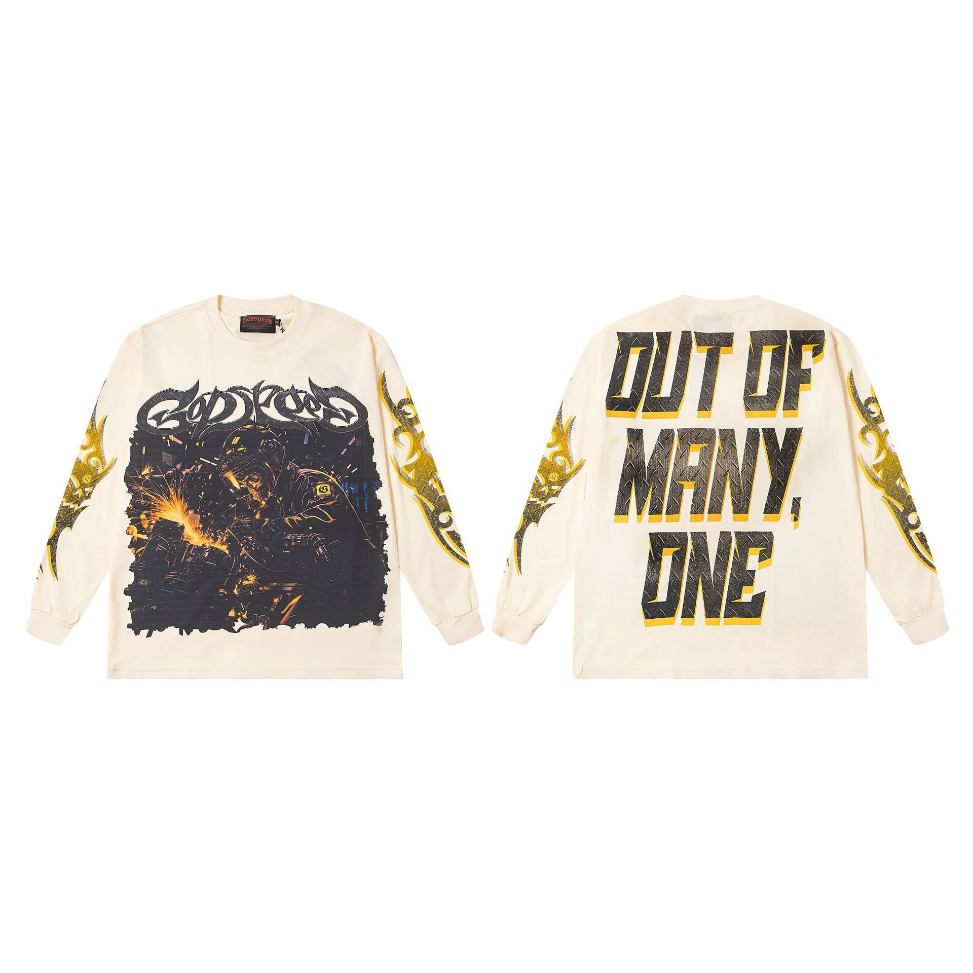 Godspeed Out of Many One Heavyweight Long Sleeve Tee Godspeed Out of Many One Heavyweight Long Sleeve Tee | Fragment Clothing