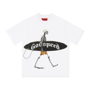 Godspeed Surf Skeleton T-Shirt – White | Fragment Clothing