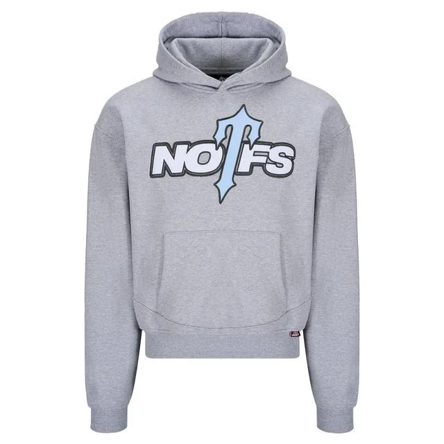 Grey NOFS Sweater Grey NOFS Sweater – Oversized Streetwear Crewneck Sweatshirt | Fragment Clothing