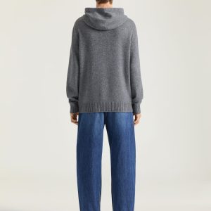 Hoodie in cashmere knit | Fragment Clothing - View 2