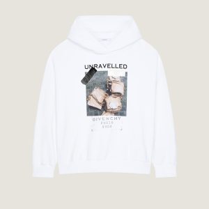Hoodie sweatshirt in fleece with Archive print | Fragment Clothing