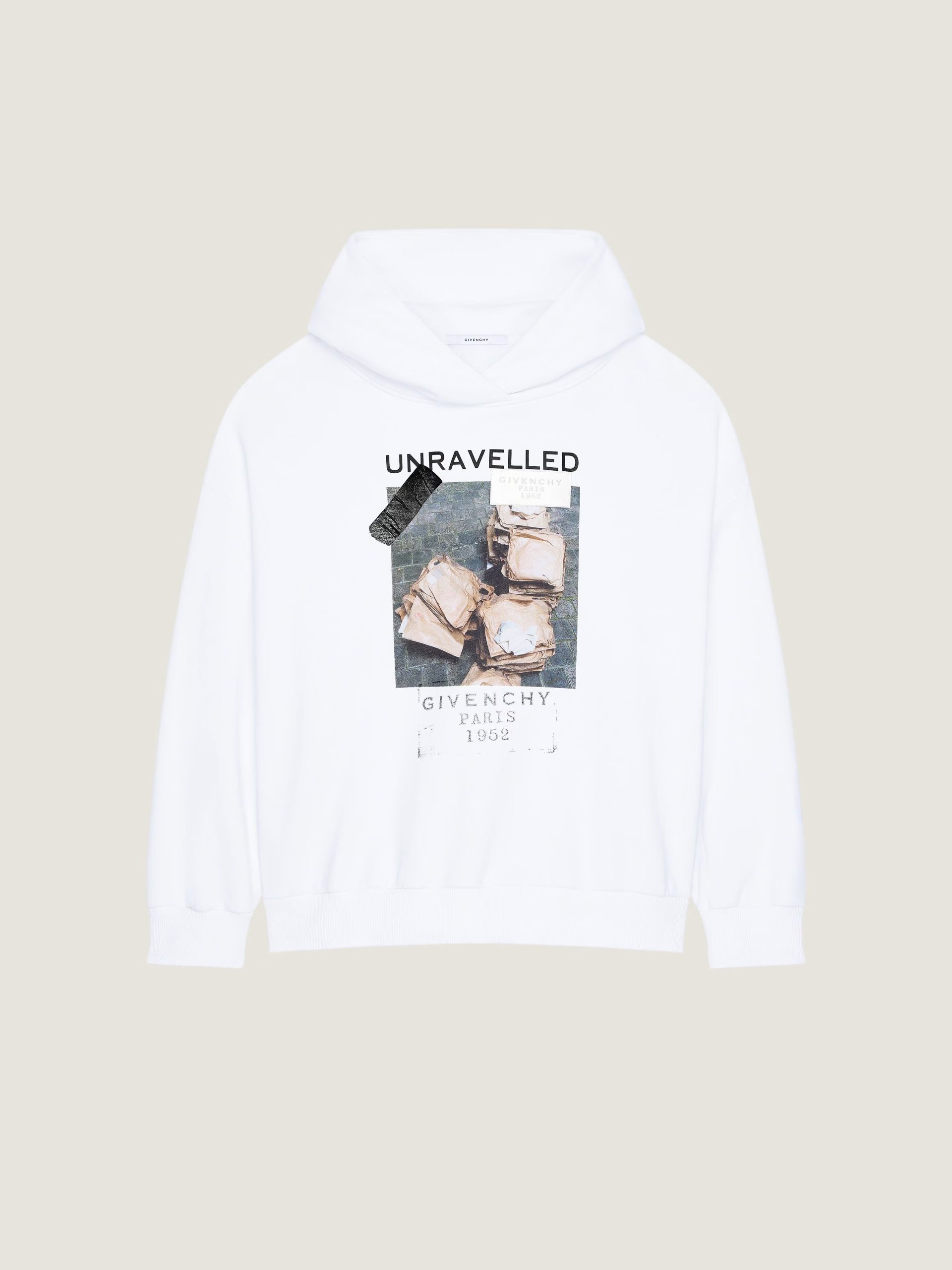 Hoodie sweatshirt in fleece with Archive print (2) Hoodie sweatshirt in fleece with Archive print | Fragment Clothing