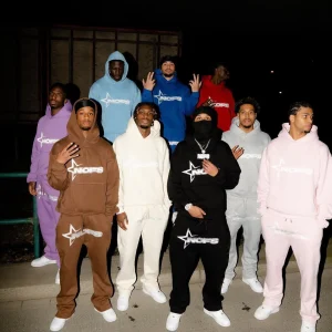 NOFS Brown Tracksuit – Oversized Streetwear Set | Fragment Clothing - View 2