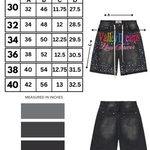 Ice Cream Jorts [Black] | Fragment Clothing - View 2