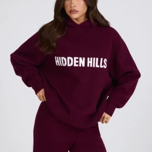 Knit Hoodie Dark Plum | Fragment Clothing