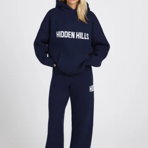 Knit Hoodie Navy | Fragment Clothing - View 2