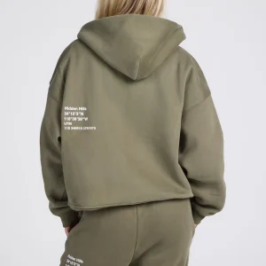 Label ZIP Hoodie Sage | Fragment Clothing - View 2