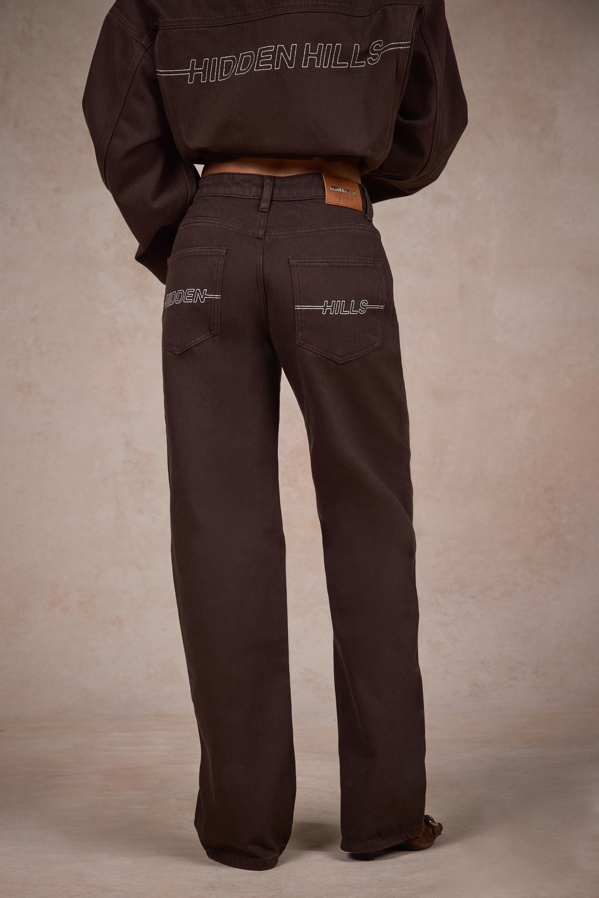 Logo Stitch Jeans Dark Brown (4) AUTO-DRAFT | Fragment Clothing