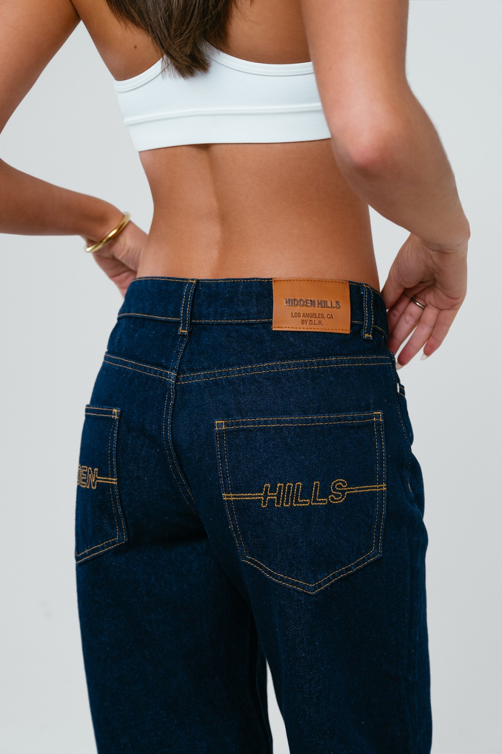 Logo Stitch Jeans Indigo (1) Logo Stitch Jeans Indigo | Fragment Clothing