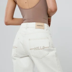 Logo Stitch Jeans Off White | Fragment Clothing