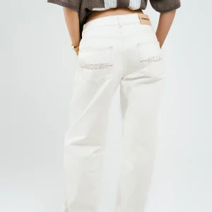 Logo Stitch Jeans Off White | Fragment Clothing