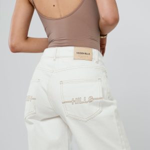Logo Stitch Jeans Off White | Fragment Clothing