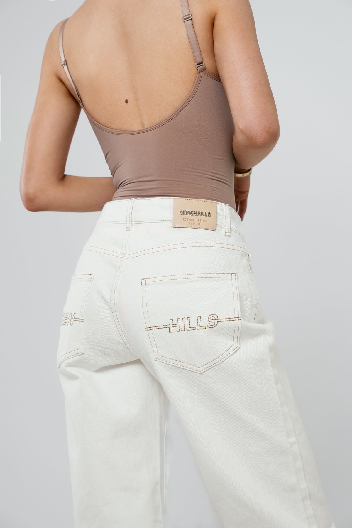 Logo Stitch Jeans Off White Logo Stitch Jeans Off White | Fragment Clothing