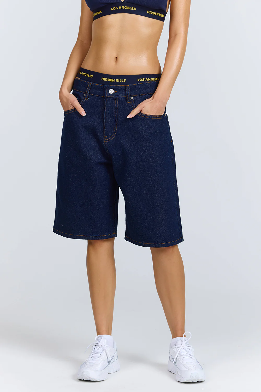 Logo Stitch Jorts Indigo Logo Stitch Jorts Indigo | Fragment Clothing