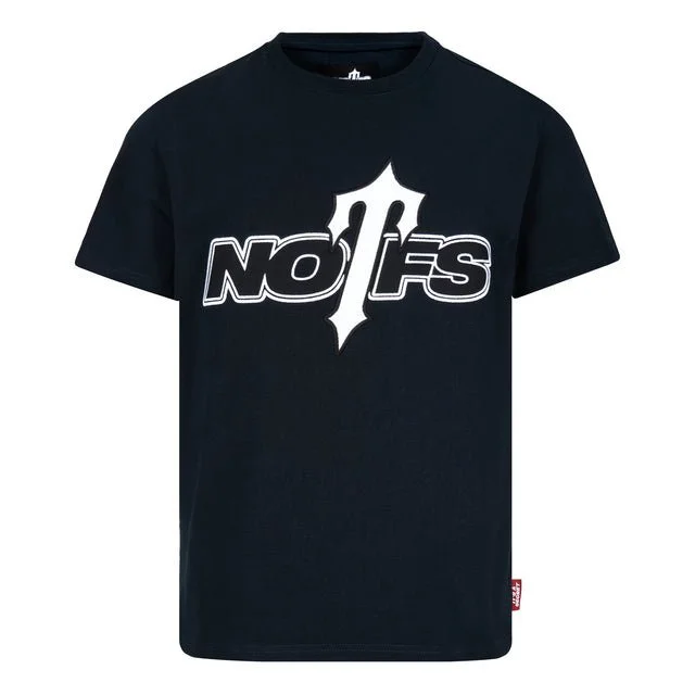 Black NOFS T-Shirt Black NOFS T-Shirt – Essential Oversized Streetwear Tee | Fragment Clothing