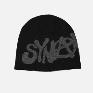 Synaworld Skull Reversible Beanie Black | Fragment Clothing